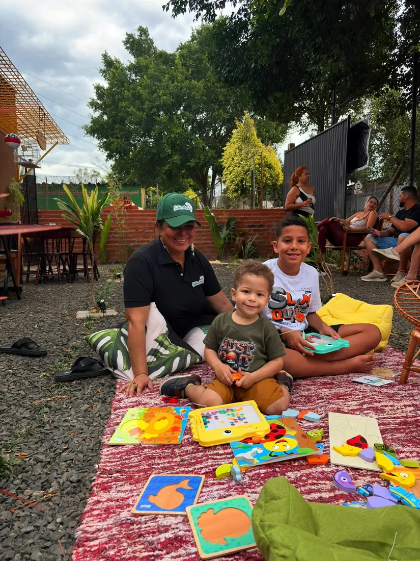 Espaço kids no jardim